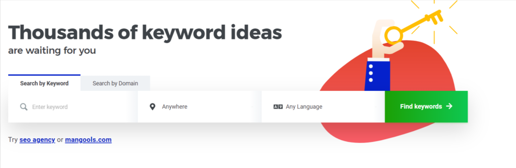 Generate Thousands of Keyword ideas with Mangools