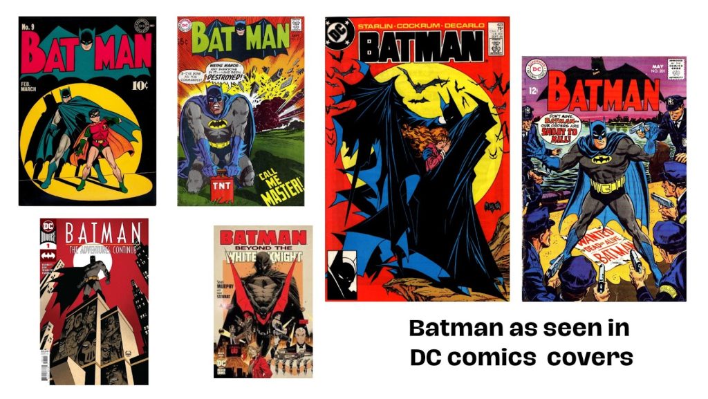 Batman logo in comics 