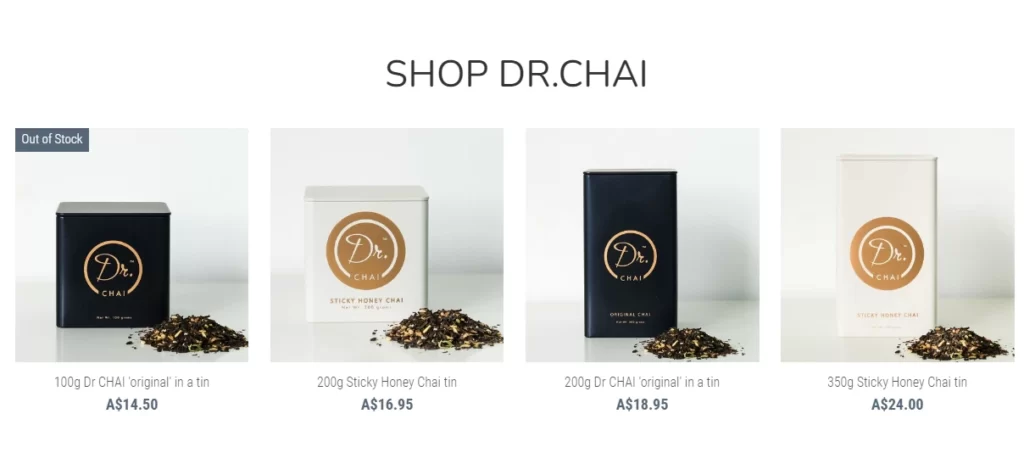 eCommerce Store made with Strikingly